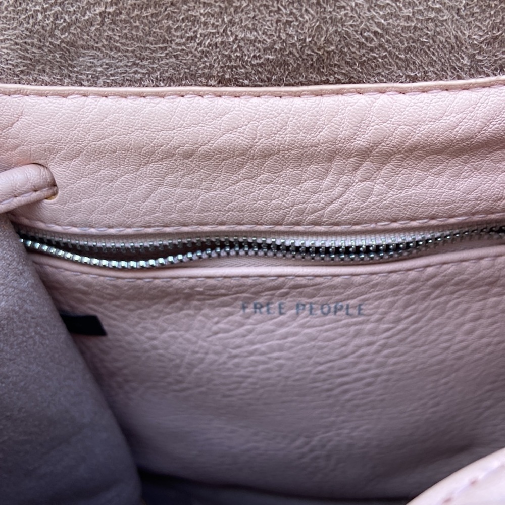 Free People Josie Lt Pink Vegan Leather back pack small size for the min… - Picture 7 of 14